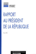 Couverture du livre « Cner/rapport au president de la republique. annee 2005 » de  aux éditions Documentation Francaise