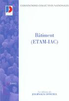 Couverture du livre « Batiment ; etam-iac » de  aux éditions Documentation Francaise