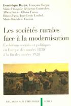 Couverture du livre « Les Societes Rurales Face A La Modernisation » de  aux éditions Cdu Sedes