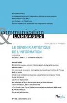 Couverture du livre « Communication & Langages t.190 ; le devenir artistique de l'information » de  aux éditions Puf