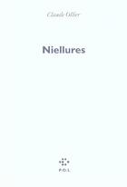 Couverture du livre « Niellures » de Claude Ollier aux éditions P.o.l