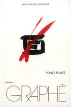 Couverture du livre « Ponce pilate » de Vercruysse Jm aux éditions Pu D'artois