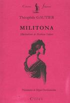 Couverture du livre « Militona » de Gautier/Sodore aux éditions Cairn