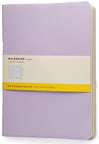 Couverture du livre « Cahier pastel set de 3 très grand format quadrillé » de Moleskine aux éditions Moleskine Papet
