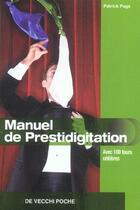Couverture du livre « Manuel de prestidigitation » de Patrick Page aux éditions De Vecchi