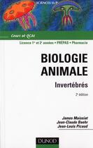Couverture du livre « Biologie animale des invertébrés ; cours et QCM (2e édition) » de  aux éditions Dunod