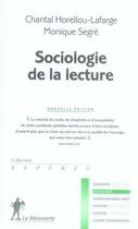 Couverture du livre « Sociologie de la lecture » de Chantal Horellou-Lafarge aux éditions La Decouverte