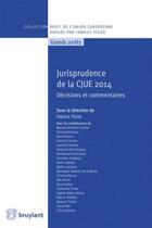 Couverture du livre « Jurisprudence de la CJUE 2014 ; textes et commentaires » de Fabrice Picod aux éditions Bruylant