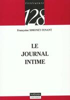 Couverture du livre « Journal Intime T.128 » de Simonet-Tenant aux éditions Nathan