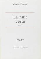 Couverture du livre « La nuit verte » de Clarisse Nicoïdski aux éditions Mercure De France