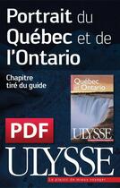Couverture du livre « Portrait du Québec et de l'Ontario » de  aux éditions Ulysse
