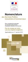 Couverture du livre « Nomenclature M4 des services publics industriels et commerciaux » de  aux éditions Documentation Francaise