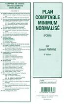 Couverture du livre « Plan comptable minimum normalisé (PCMN) (8e édition) » de Joseph Antoine aux éditions De Boeck Superieur