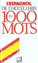 Couverture du livre « Espagnol hotell./1000m » de Rofe Blamont aux éditions Belin