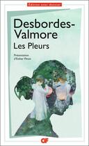 Couverture du livre « Les pleurs » de Marceline Desbordes-Valmore aux éditions Flammarion