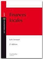Couverture du livre « Finances locales » de Levoyer Loic aux éditions Hachette Education
