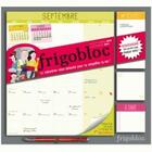 Couverture du livre « Frigobloc 2019 - calendrier d'organisation familiale par mois » de  aux éditions Play Bac