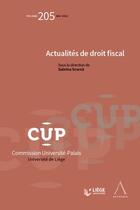 Couverture du livre « Actualités en droit fiscal » de Sabrina Scarna et Collectif aux éditions Anthemis