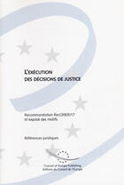 Couverture du livre « L'execution des decisions de justice » de  aux éditions Documentation Francaise