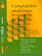 Couverture du livre « Comptabilite Analytique Et Controle De Gestion » de Saada et Burlaud et Simon aux éditions Vuibert