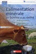 Couverture du livre « L'alimentation minérale des bovins et des ovins » de Christian Dudouet aux éditions France Agricole