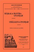 Couverture du livre « Baskala-mantra upanisad, chagaleya upanisad - publiee et traduite par l. renou. » de Louis Renou aux éditions Jean Maisonneuve