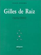 Couverture du livre « Gilles de Raiz » de Vicente Huidobro aux éditions Corti