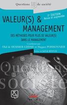 Couverture du livre « Valeur(s) & management (2e édition) » de Hemme Dudme De/Poiss aux éditions Ems