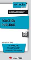 Couverture du livre « Fonction publique (édition 2018/2019) » de Jean-Claude Zarka aux éditions Gualino