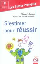 Couverture du livre « S estimer pour reussir » de Couzon Elisabeth/ Ni aux éditions Esf