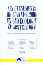 Couverture du livre « Evenements an. 2000 en gyneco. obstetri. » de Madelenat Patrick aux éditions Eska