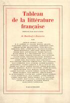 Couverture du livre « Tableau de la litterature francaise - de rutebeuf a descartes » de Collectif Gallimard aux éditions Gallimard