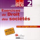 Couverture du livre « Carres exos dcg 2 - droit des societes - 2eme edition » de Simonet L. aux éditions Gualino