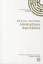 Couverture du livre « Générations équitables » de Dan Sylvain et Joerg Tremmel aux éditions Connaissances Et Savoirs