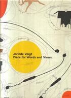 Couverture du livre « Jorinde voigt pieces for words and views /anglais/allemand » de Nolan aux éditions Hatje Cantz