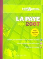 Couverture du livre « Top'actuel ; la paye (édition 2007) » de  aux éditions Hachette Education