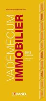 Couverture du livre « Vademecum : vademecum de l'immobilier (10e édition) » de Colette Sabarly aux éditions Arnaud Franel