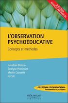 Couverture du livre « L'observation psychoéducative : concepts et méthodes » de  aux éditions Beliveau