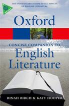 Couverture du livre « The Concise Oxford Companion to English Literature » de Dinah Birch aux éditions Oup Oxford