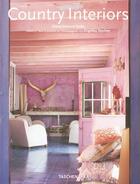 Couverture du livre « Country interiors » de Saeks Diane Dorrans aux éditions Taschen