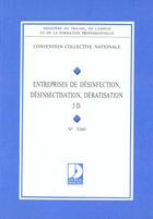 Couverture du livre « Entreprises de desinfection, desinsectisation, deratisation 3d » de  aux éditions Documentation Francaise