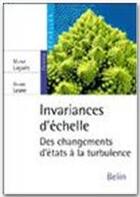 Couverture du livre « Invariances d'echelle » de Lagues/Lesne aux éditions Belin