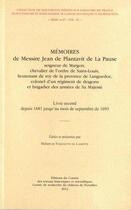 Couverture du livre « Memoires de messire jean de plantavit » de Vergnette De La aux éditions Cths Edition