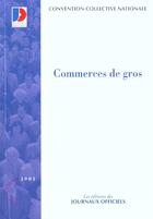 Couverture du livre « Commerce de gros » de  aux éditions Documentation Francaise