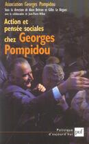 Couverture du livre « Action et pensée sociales chez Georges Pompidou » de  aux éditions Puf
