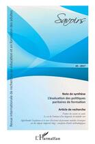Couverture du livre « Note de synthèse : l'évaluation des politiques paritaires de formation » de Savoirs 45 aux éditions L'harmattan
