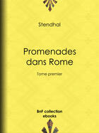 Couverture du livre « Promenades dans Rome » de Stendhal aux éditions Epagine