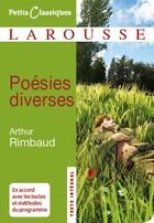 Couverture du livre « Poésies diverses » de Arthur Rimbaud aux éditions Larousse
