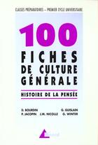 Couverture du livre « 100 Fiches De Culture Generale » de Bourdin et Guislain aux éditions Breal