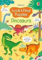 Couverture du livre « Look & find puzzles dinosaurs » de Kirsteen Robson et Gareth Lucas aux éditions Usborne